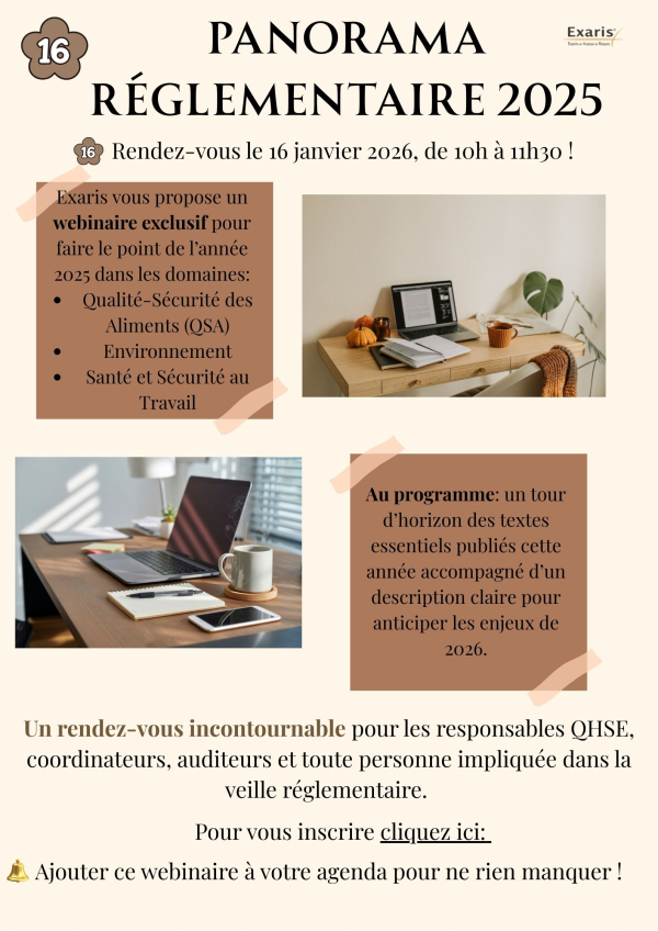 Webinaire Panorama Réglementaire 2025